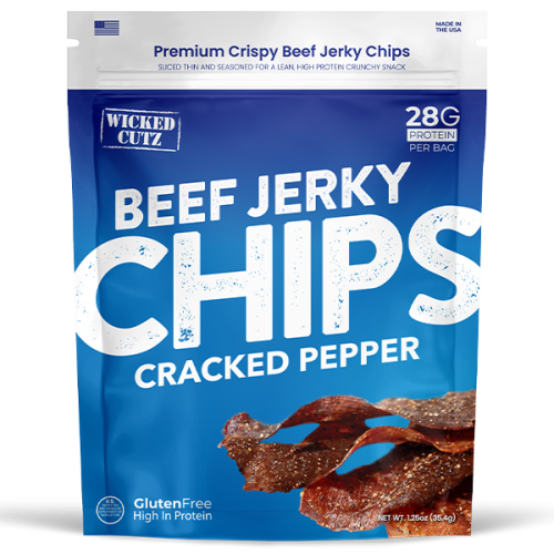 Cracked Pepper Beef Jerky Chips