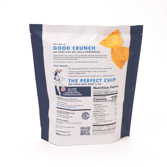 Masa chips blue